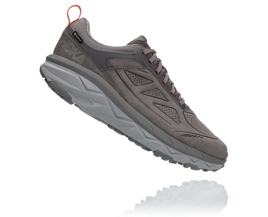 Tenis Trail Hoka One One Masculino Cinzentas - Challenger Baixo Gore-Tex - 603-ZCHKIR